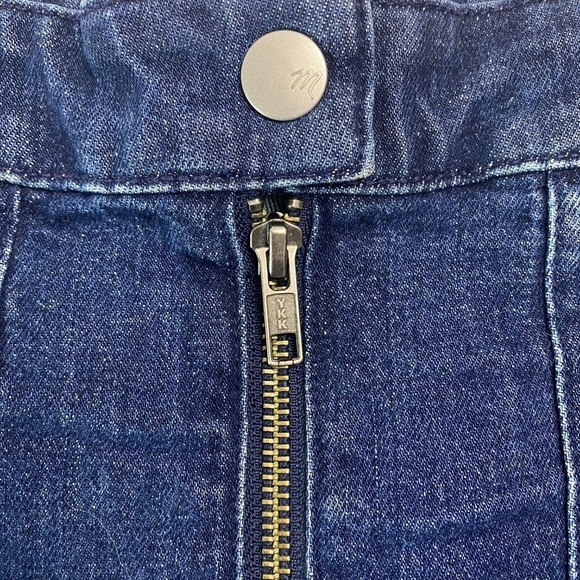MADEWELL Denim Utility Zip A-Line Mini Skirt Size 25 - Picture 4 of 6